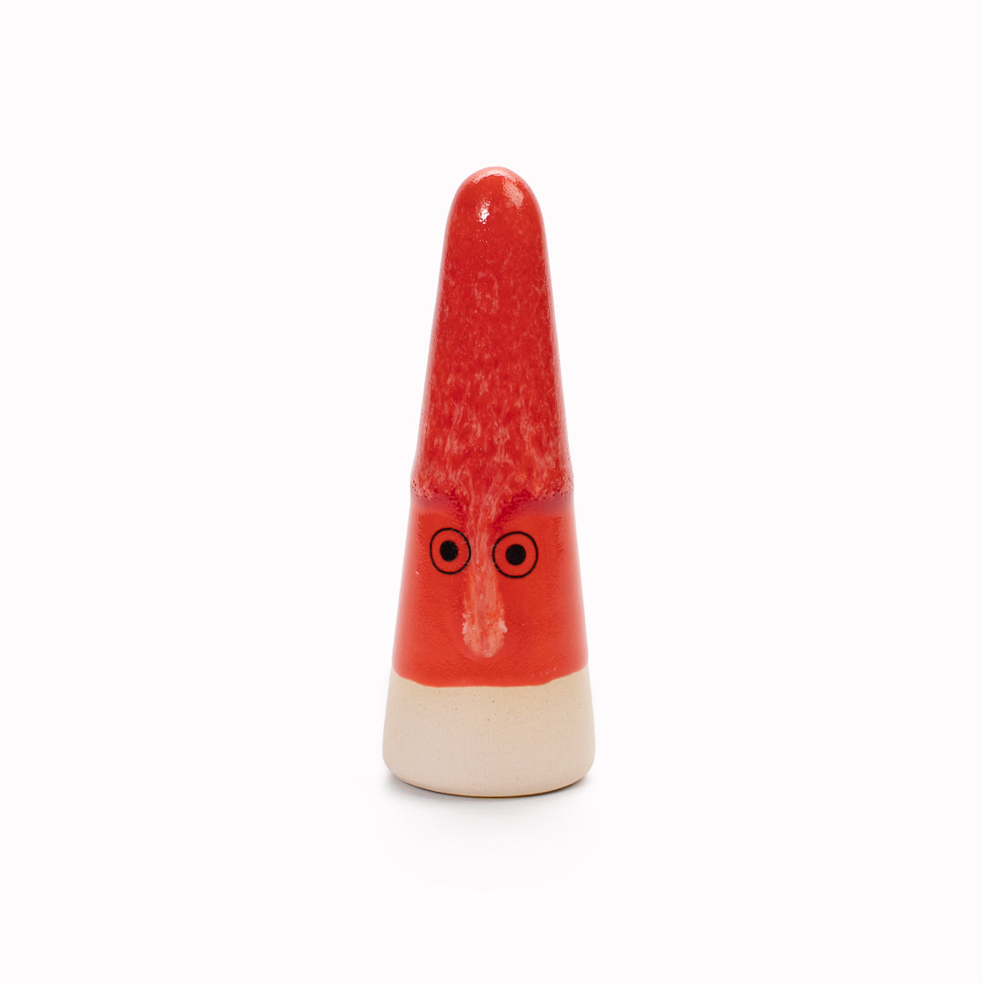 Ghost | Ceramic Figurine | Red Hues