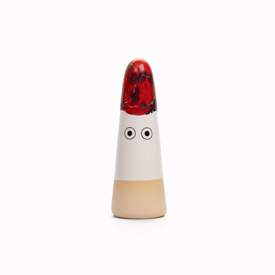 Ghost | Ceramic Figurine | Red Hues