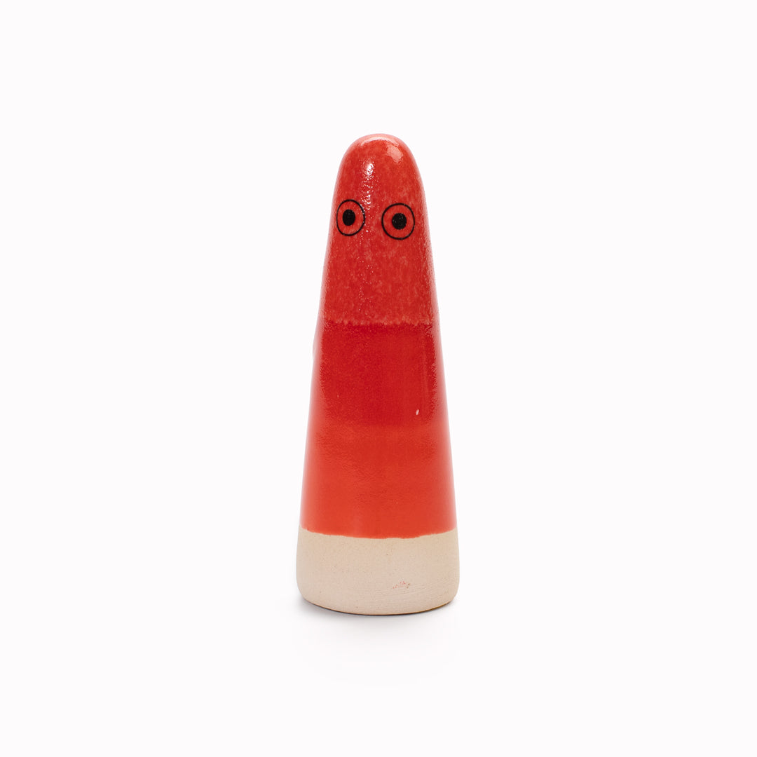 Ghost | Ceramic Figurine | Red Hues