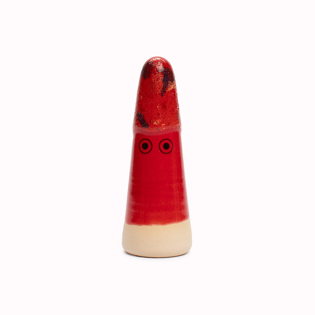 Ghost | Ceramic Figurine | Red Hues