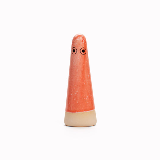 Ghost | Ceramic Figurine | Red Hues