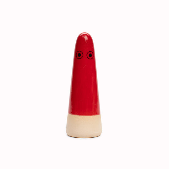 Ghost | Ceramic Figurine | Red Hues