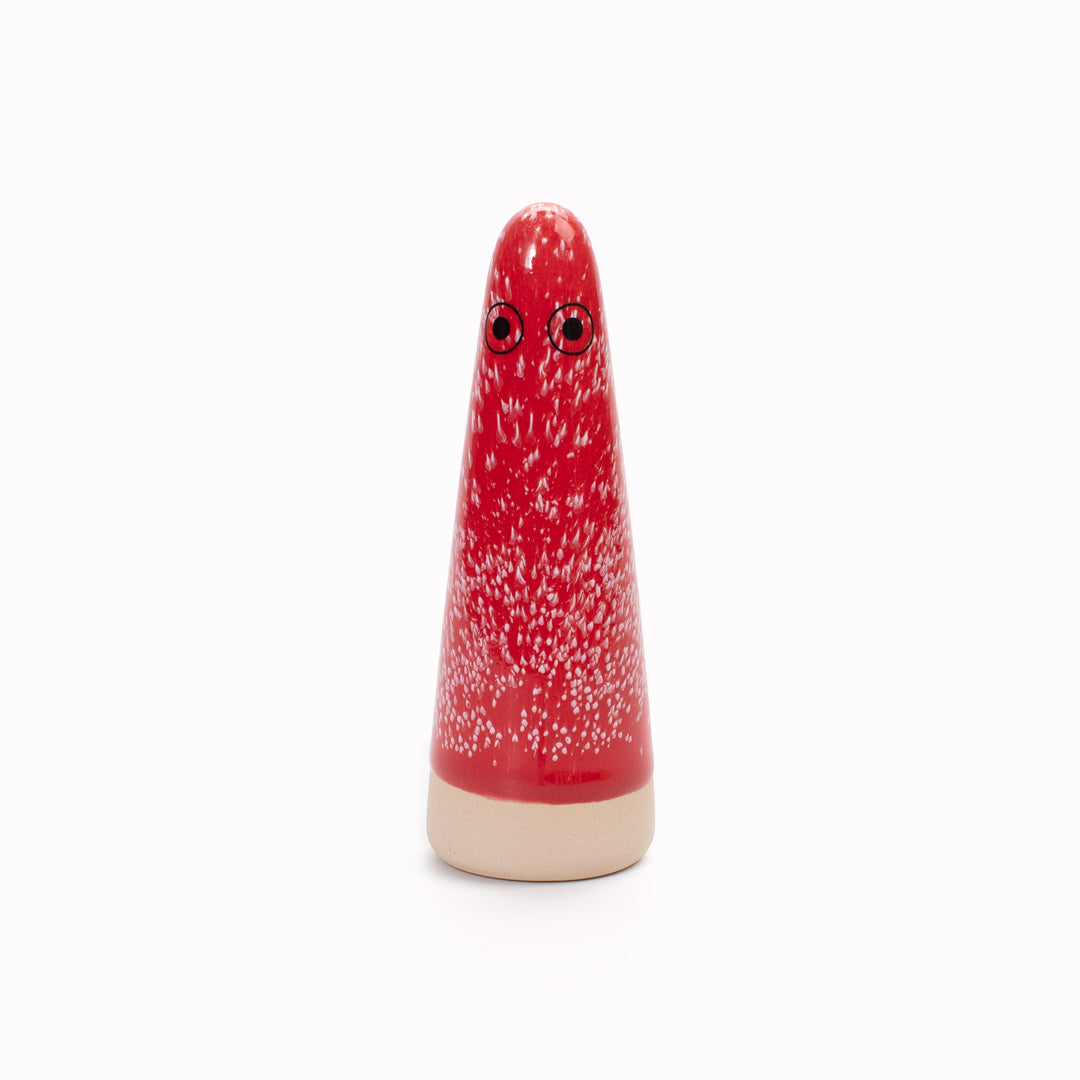 Ghost | Ceramic Figurine | Red Hues