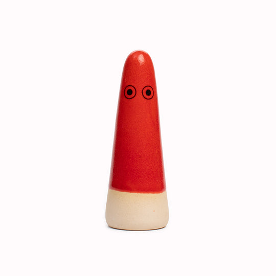 Ghost | Ceramic Figurine | Red Hues