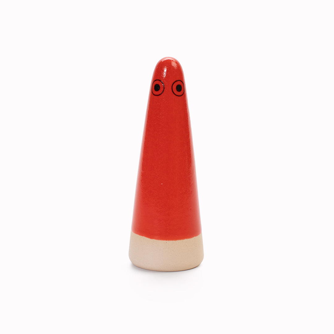 Ghost | Ceramic Figurine | Red Hues