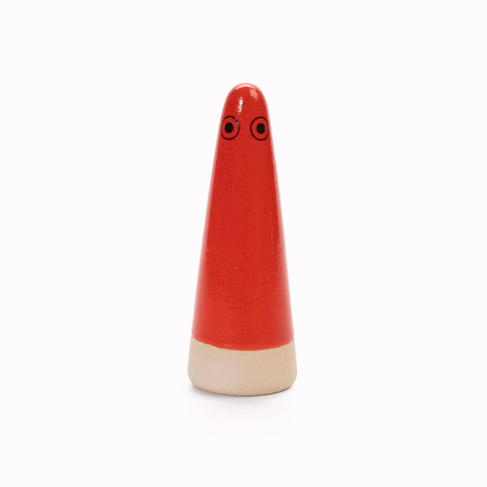 Ghost | Ceramic Figurine | Red Hues
