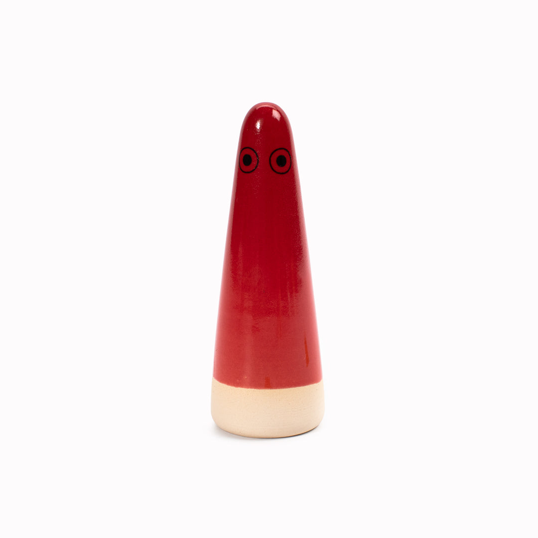 Ghost | Ceramic Figurine | Red Hues
