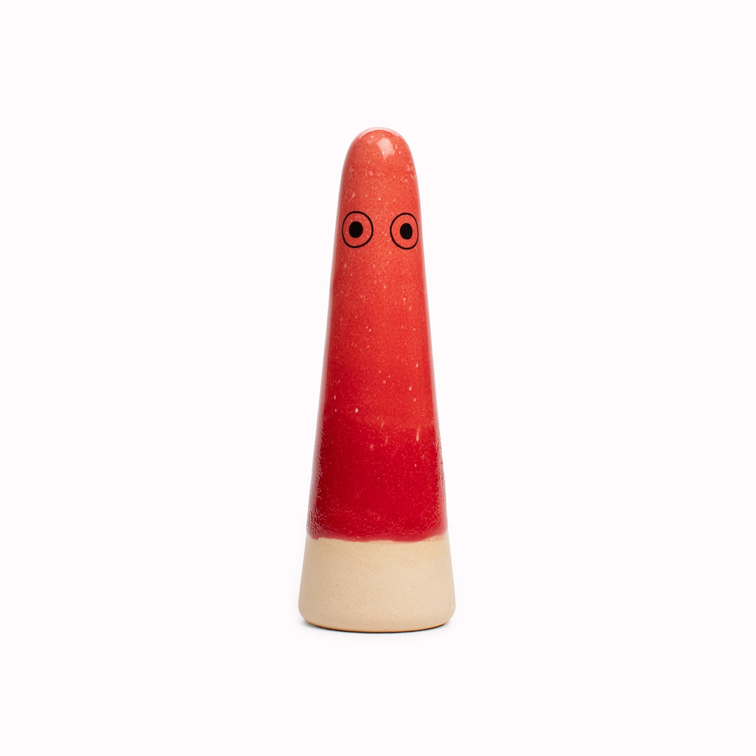 Ghost | Ceramic Figurine | Red Hues