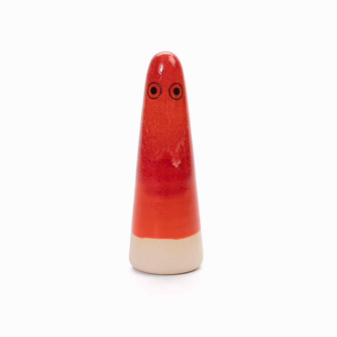 Ghost | Ceramic Figurine | Red Hues
