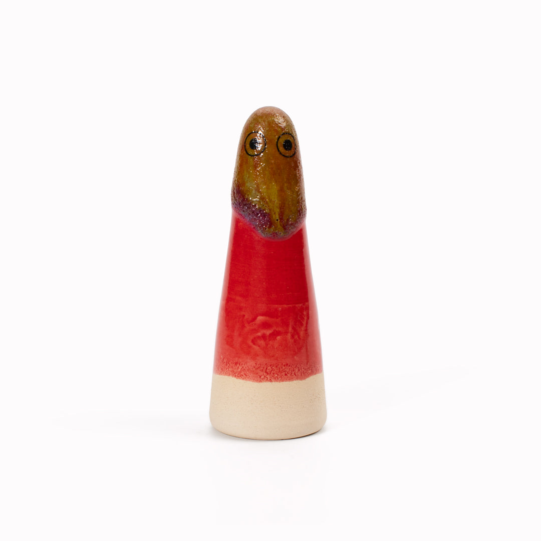 Ghost | Ceramic Figurine | Red Hues