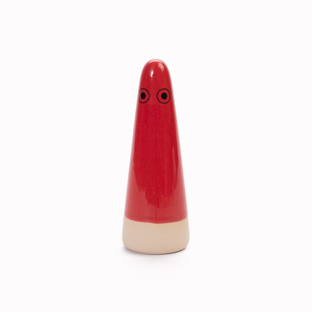 Ghost | Ceramic Figurine | Red Hues