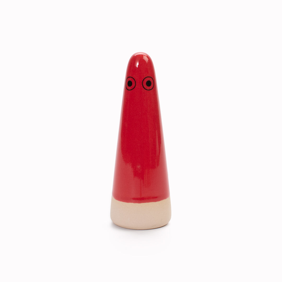 Ghost | Ceramic Figurine | Red Hues