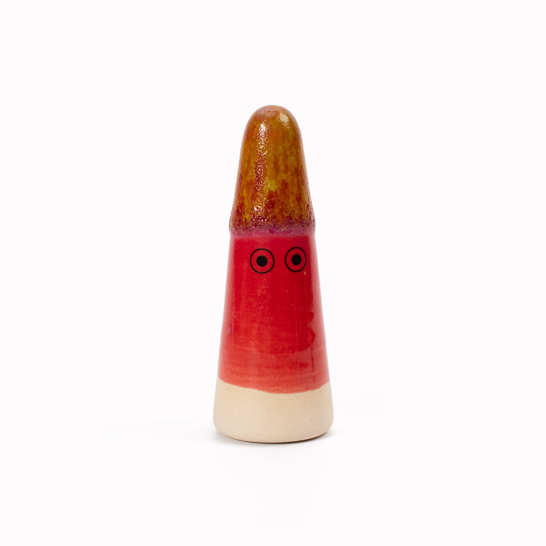Ghost | Ceramic Figurine | Red Hues