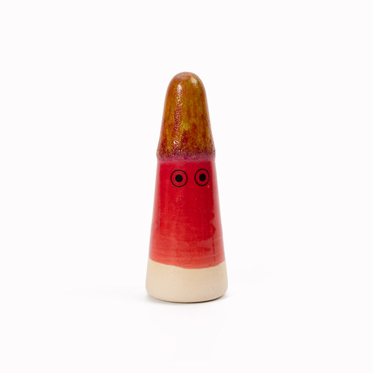 Ghost | Ceramic Figurine | Red Hues