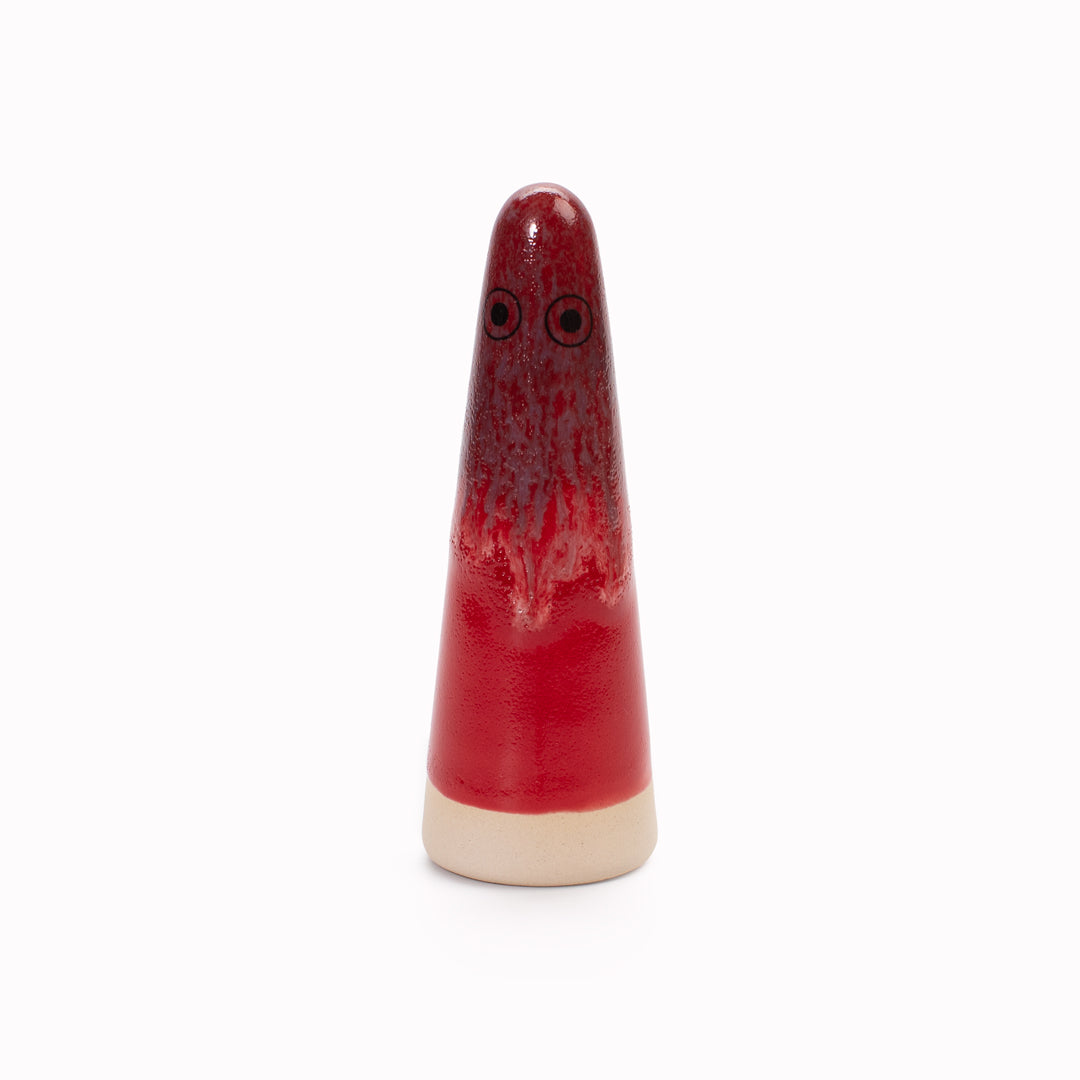 Ghost | Ceramic Figurine | Red Hues