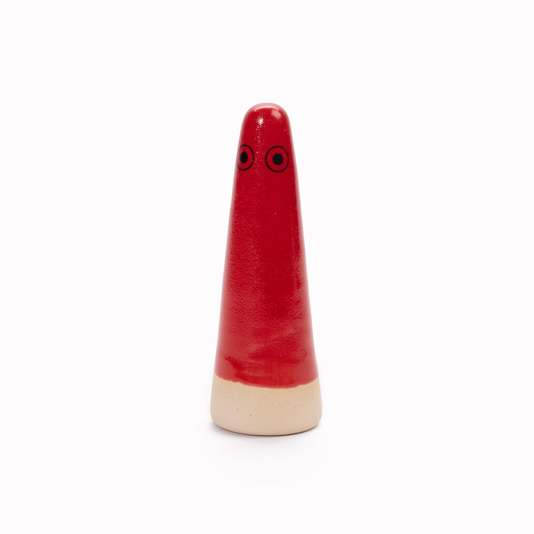 Ghost | Ceramic Figurine | Red Hues