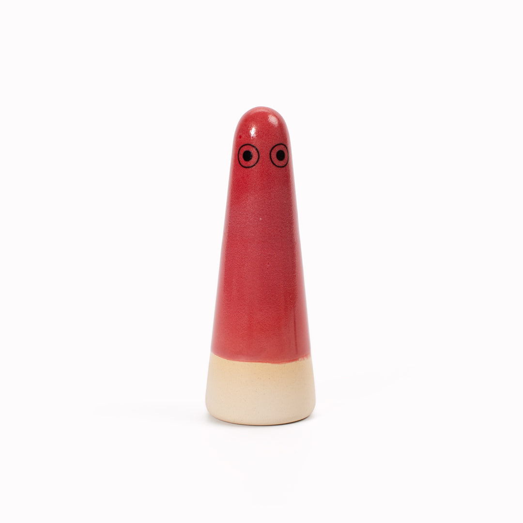 Ghost | Ceramic Figurine | Red Hues