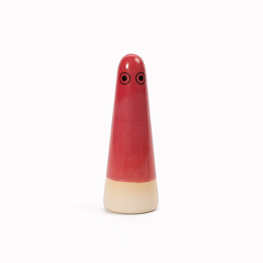 Ghost | Ceramic Figurine | Red Hues