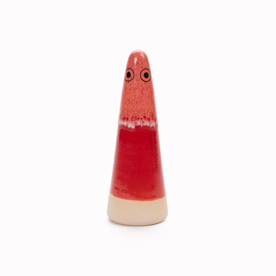 Ghost | Ceramic Figurine | Red Hues