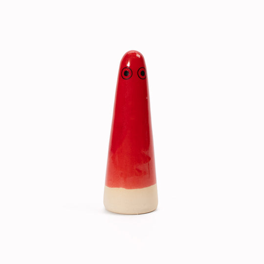 Ghost | Ceramic Figurine | Red Hues