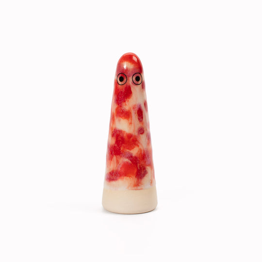 Ghost | Ceramic Figurine | Red Hues