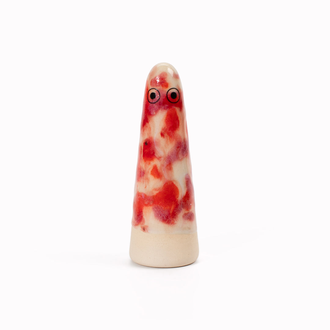Ghost | Ceramic Figurine | Red Hues