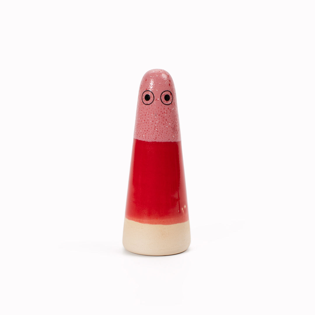 Ghost | Ceramic Figurine | Red Hues