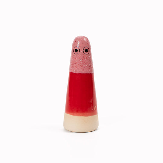 Ghost | Ceramic Figurine | Red Hues