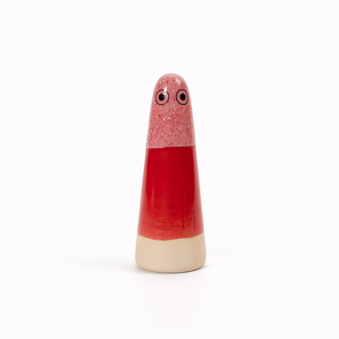 Ghost | Ceramic Figurine | Red Hues