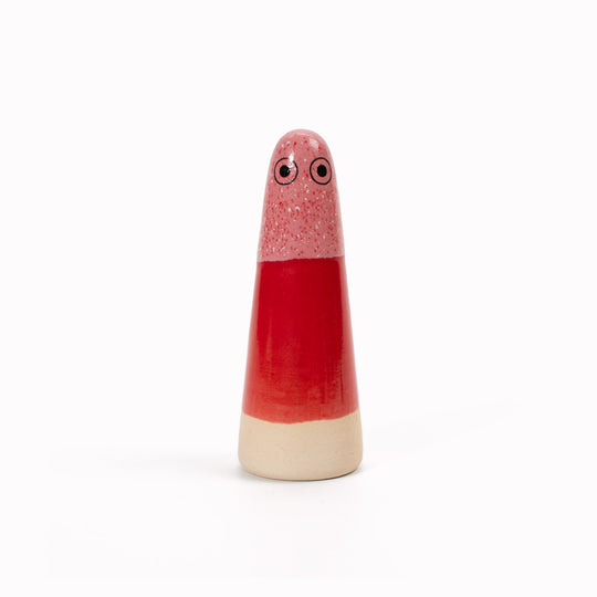 Ghost | Ceramic Figurine | Red Hues