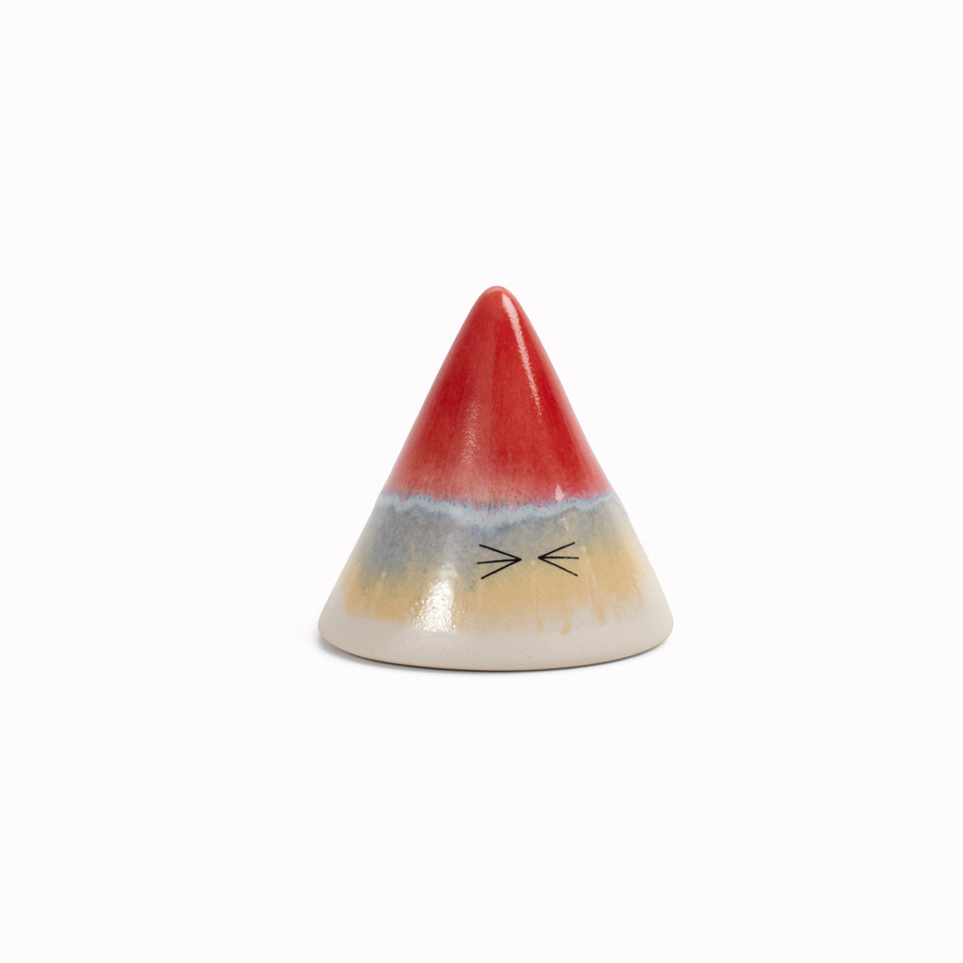 Meet Fuji!&nbsp;Fuji is a&nbsp;cone mountain shaped, hand glazed ceramic&nbsp;figurine&nbsp;created as a close relative of the classic Arhoj Ghost.