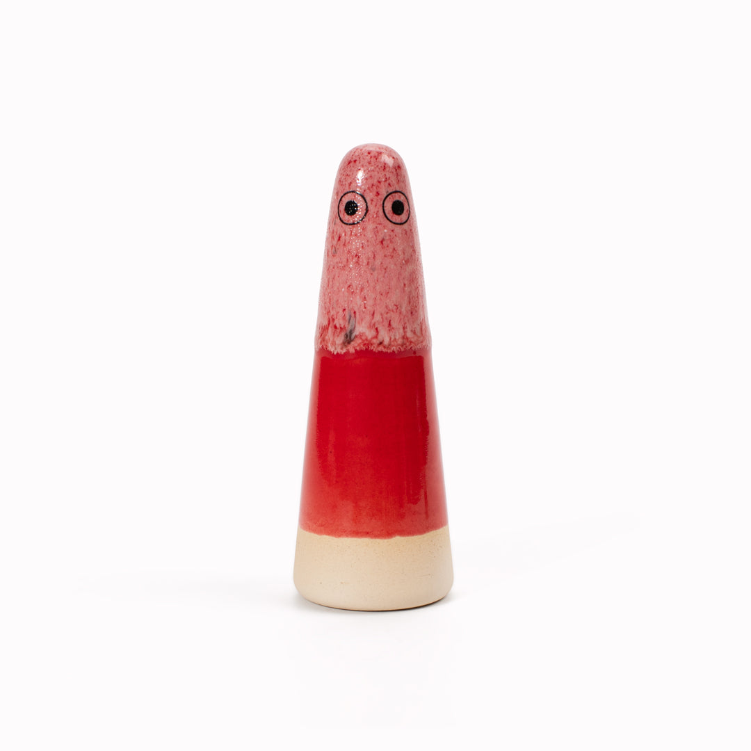 Ghost | Ceramic Figurine | Red Hues