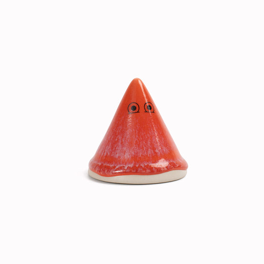Meet Fuji!&nbsp;Fuji is a&nbsp;cone mountain shaped, hand glazed ceramic&nbsp;figurine&nbsp;created as a close relative of the classic Arhoj Ghost.