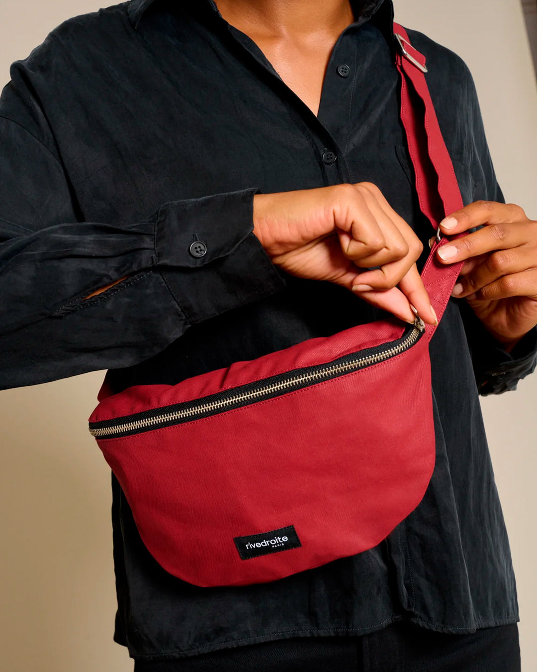 The Custine Belt Bag with an AW26 update - same original size and shape reworked with a coated 100% organic cotton canvas fabric.