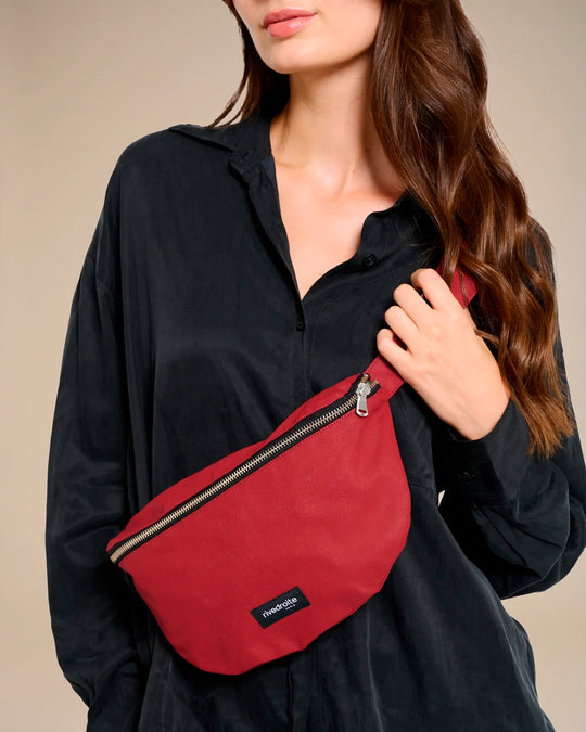 The Custine Belt Bag with an AW26 update - same original size and shape reworked with a coated 100% organic cotton canvas fabric.