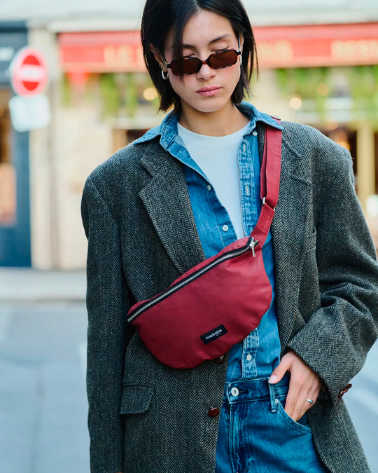 The Custine Belt Bag with an AW26 update - same original size and shape reworked with a coated 100% organic cotton canvas fabric.