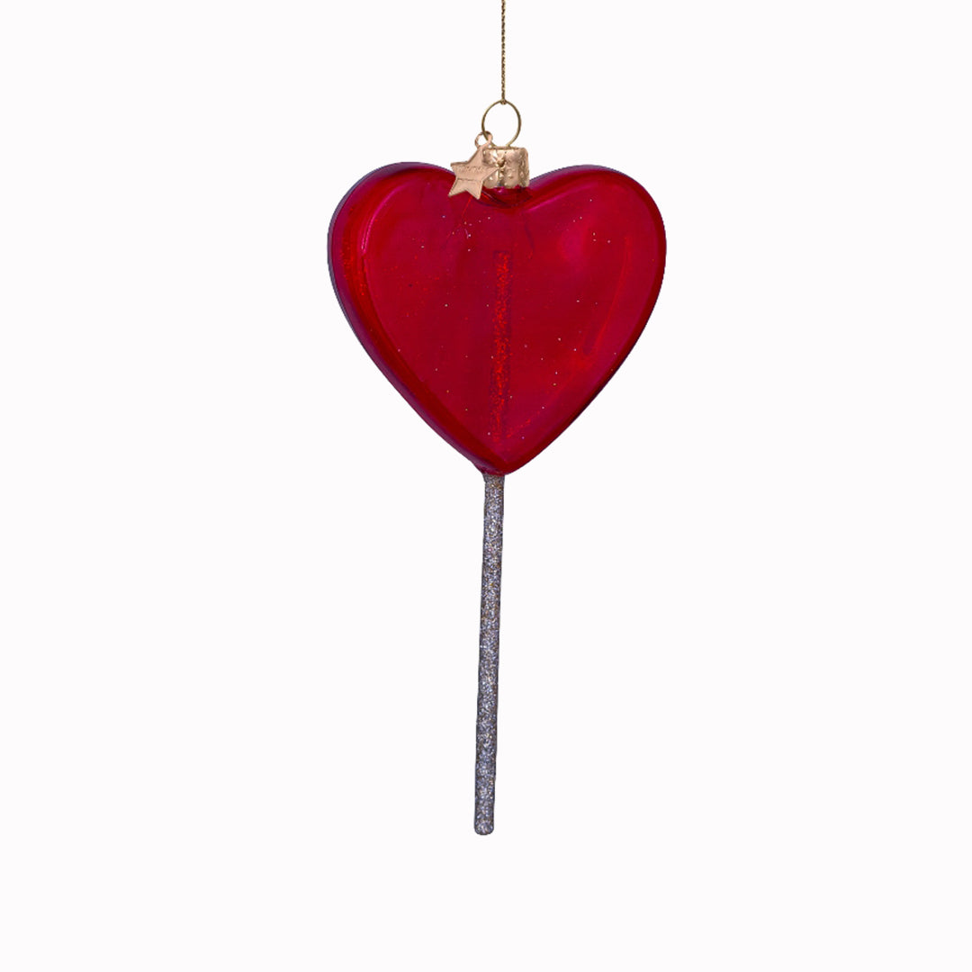Red Heart Lollipop | Christmas Tree Ornament