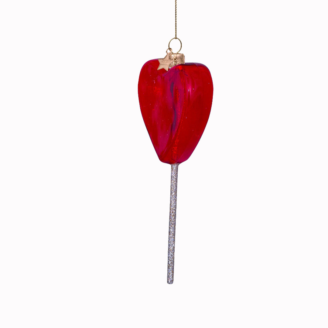 Red Heart Lollipop | Christmas Tree Ornament