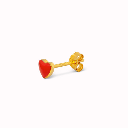 Love U | Single Stud Earring | Various Colours