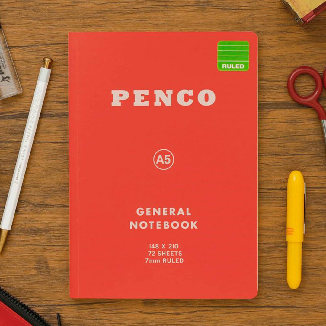 General Notebook | A5 Ruled | Red