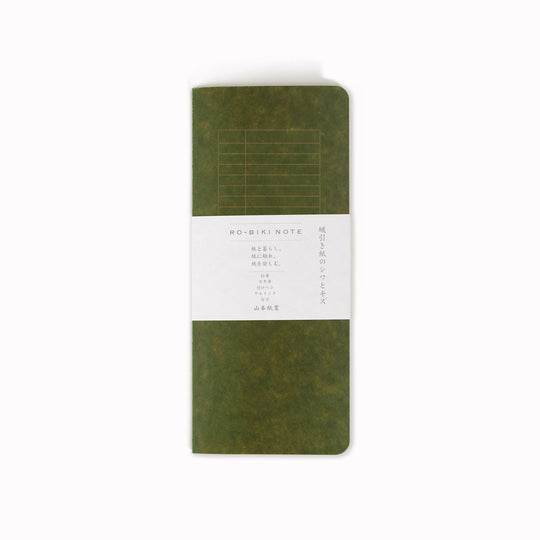 Ro-biki in Japanese means 'waxed'. Their refill notebooks will take on their own patina over time, and this is part of their charm.