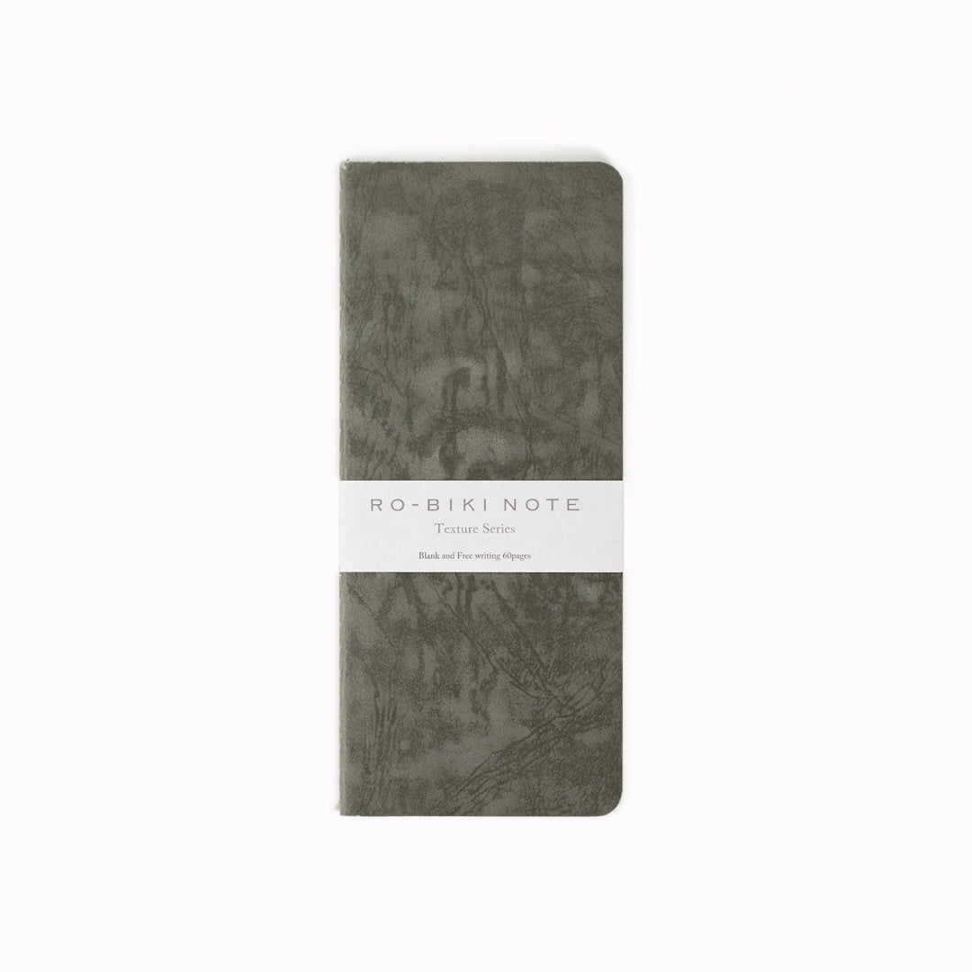 Ro-biki in Japanese means 'waxed'. Their refill notebooks will take on their own patina over time, and this is part of their charm.