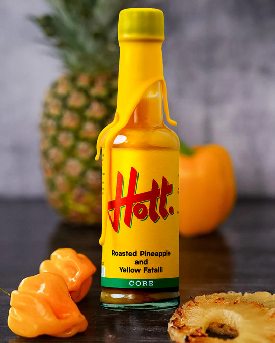 Roasted pineapple gives this sauce a deeper, caramelised sweetness that cuts through the sharp heat of yellow Fatalli chillies.