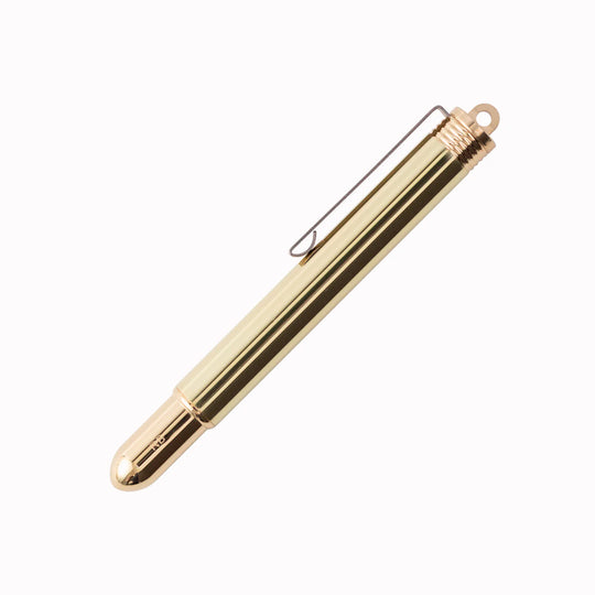 Over time, the brass body naturally develops a warm patina, giving each pen a character unique to its owner.