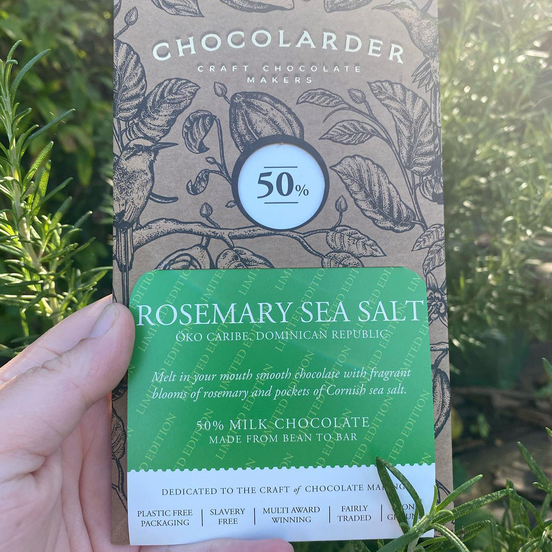 Rosemary Sea Salt | 50% Milk Chocolate Bar | Limited Edition
