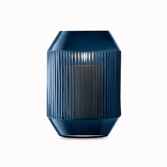 Rotunda Vase / Candle Lantern | Sapphire | 26cm