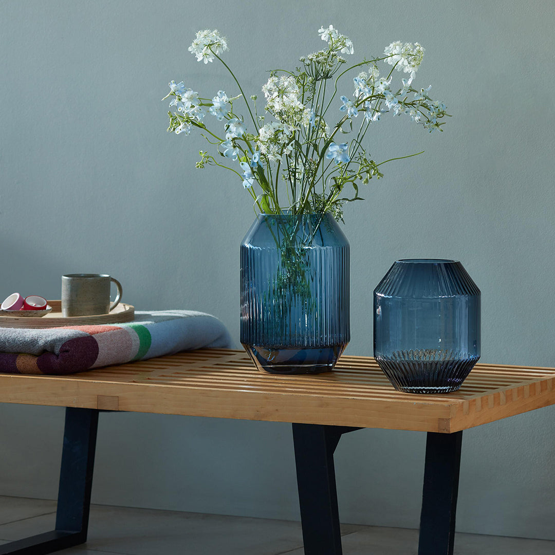 Rotunda Vase | Sapphire | 20cm