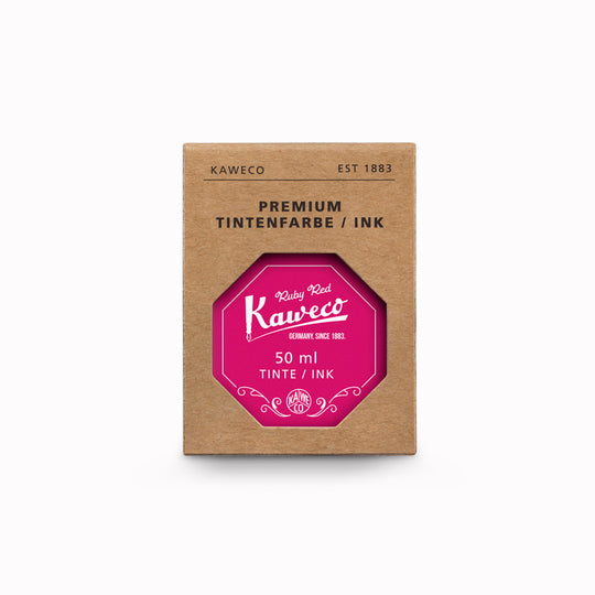 Unleash your creativity with Kaweco’s premium ink collection. Featuring vibrant shades of Black, Royal Blue, Palm Green, Ruby Red and Sunrise Orange