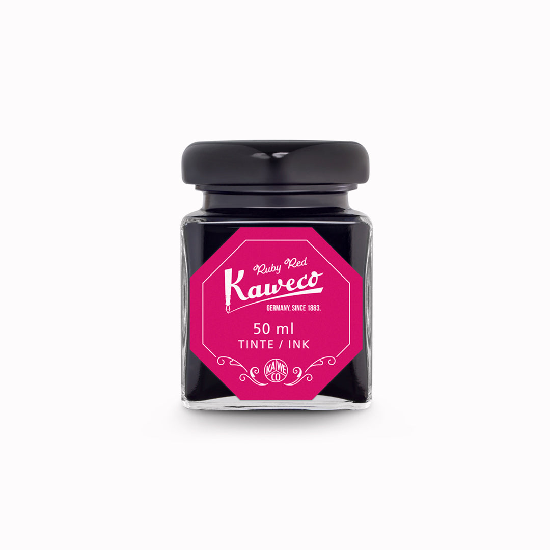 Unleash your creativity with Kaweco’s premium ink collection. Featuring vibrant shades of Black, Royal Blue, Palm Green, Ruby Red and Sunrise Orange