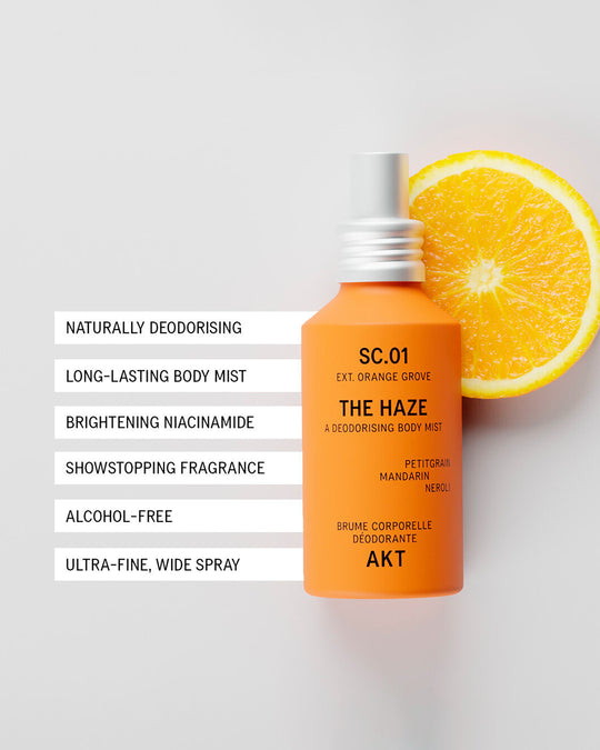 AKT Body Mist offers a lighter, more relaxed way to wear the brand's signature fragrances. The ultra-fine spray can be used generously over the body for an instant burst of freshness and long-lasting scent.